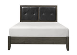 Edina Dark Gray King Panel Bed