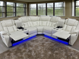 S2021 Lucky Charm Sectional (White) - Eve Furniture