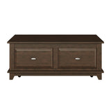 Minot Brown Cherry Lift Top Cocktail Table