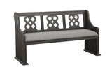 Arasina Dark Pewter Dining Bench