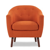 Lucille Orange Accent Chair