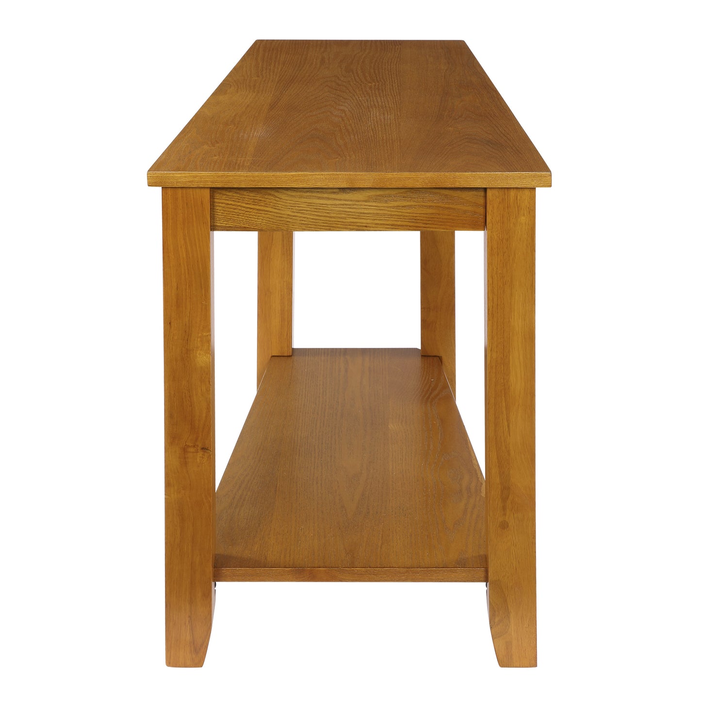 Elwell Oak Chairside Table