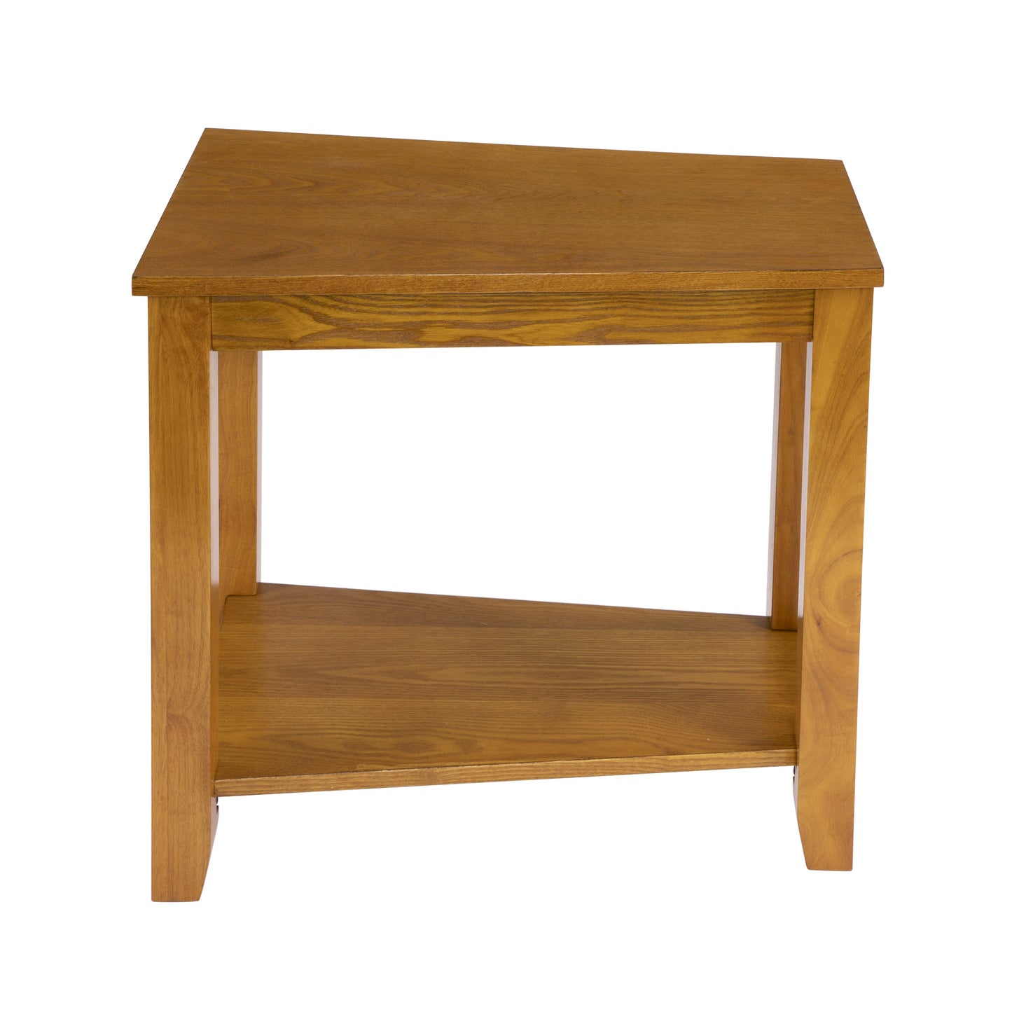 Elwell Oak Chairside Table
