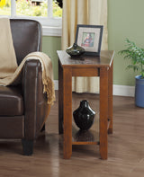 Elwell Espresso Chairside Table