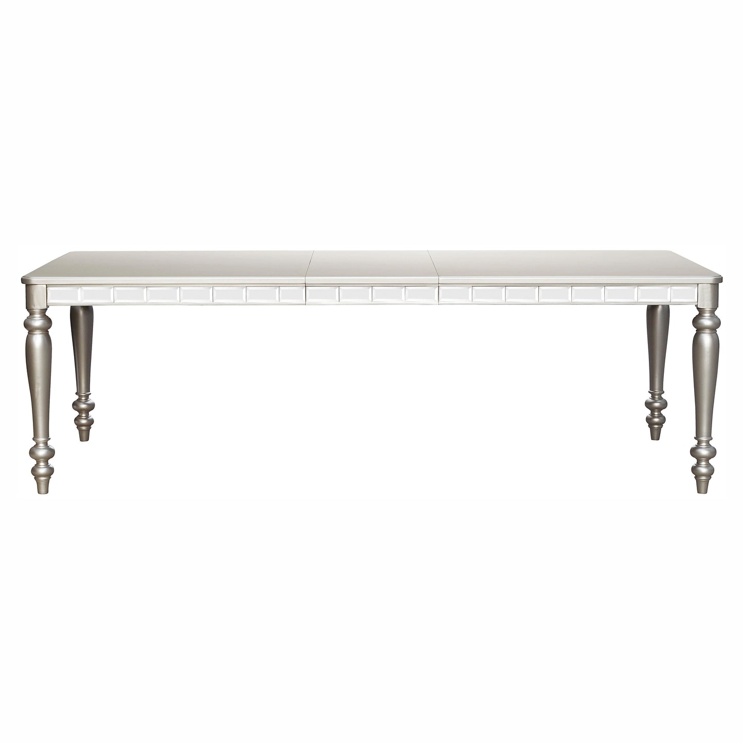 Orsina Silver Mirrored Extendable Dining Table