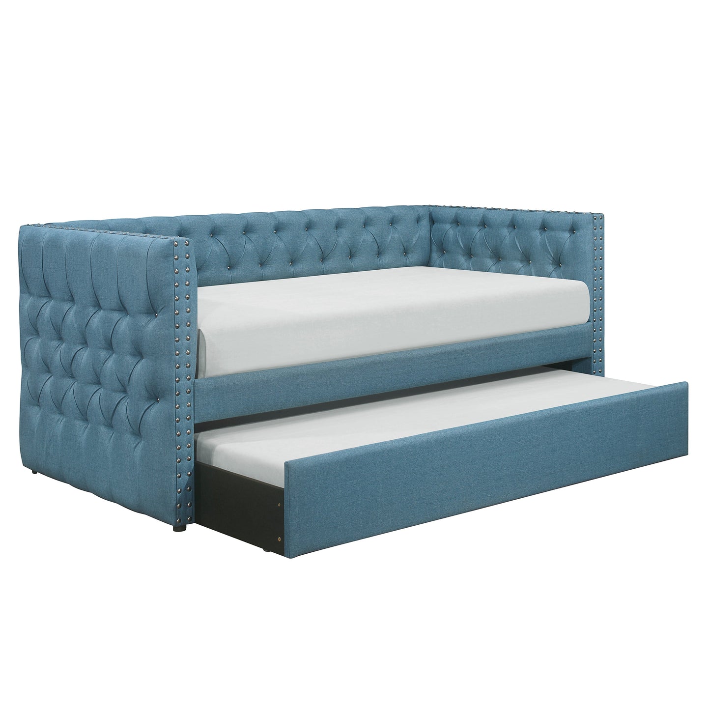 Adalie Blue Twin Daybed with Trundle