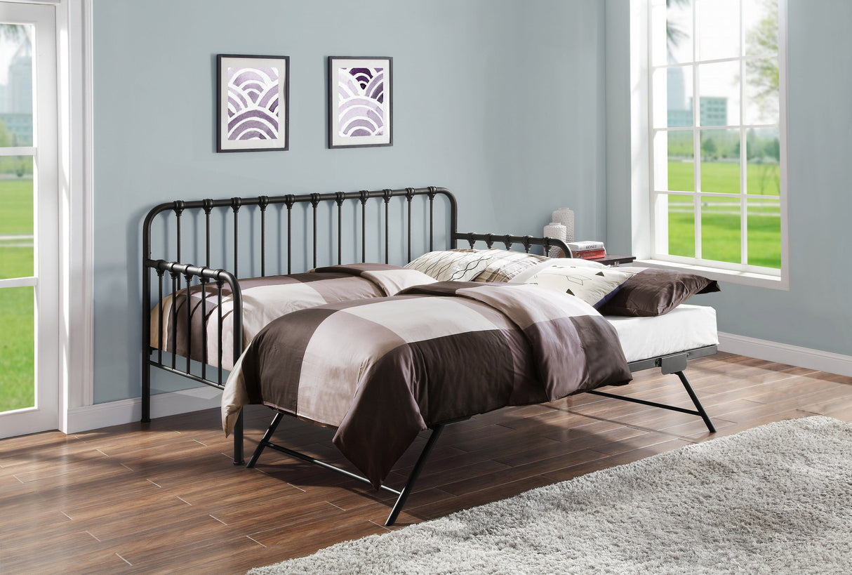 Constance Black Daybed With Lift-Up Trundle