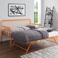Constance Orange Daybed With Lift-Up Trundle