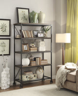 Millwood Natural/Rustic Black Bookcase