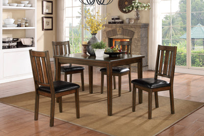Mosely Brown Cherry 5-Piece Dining Set