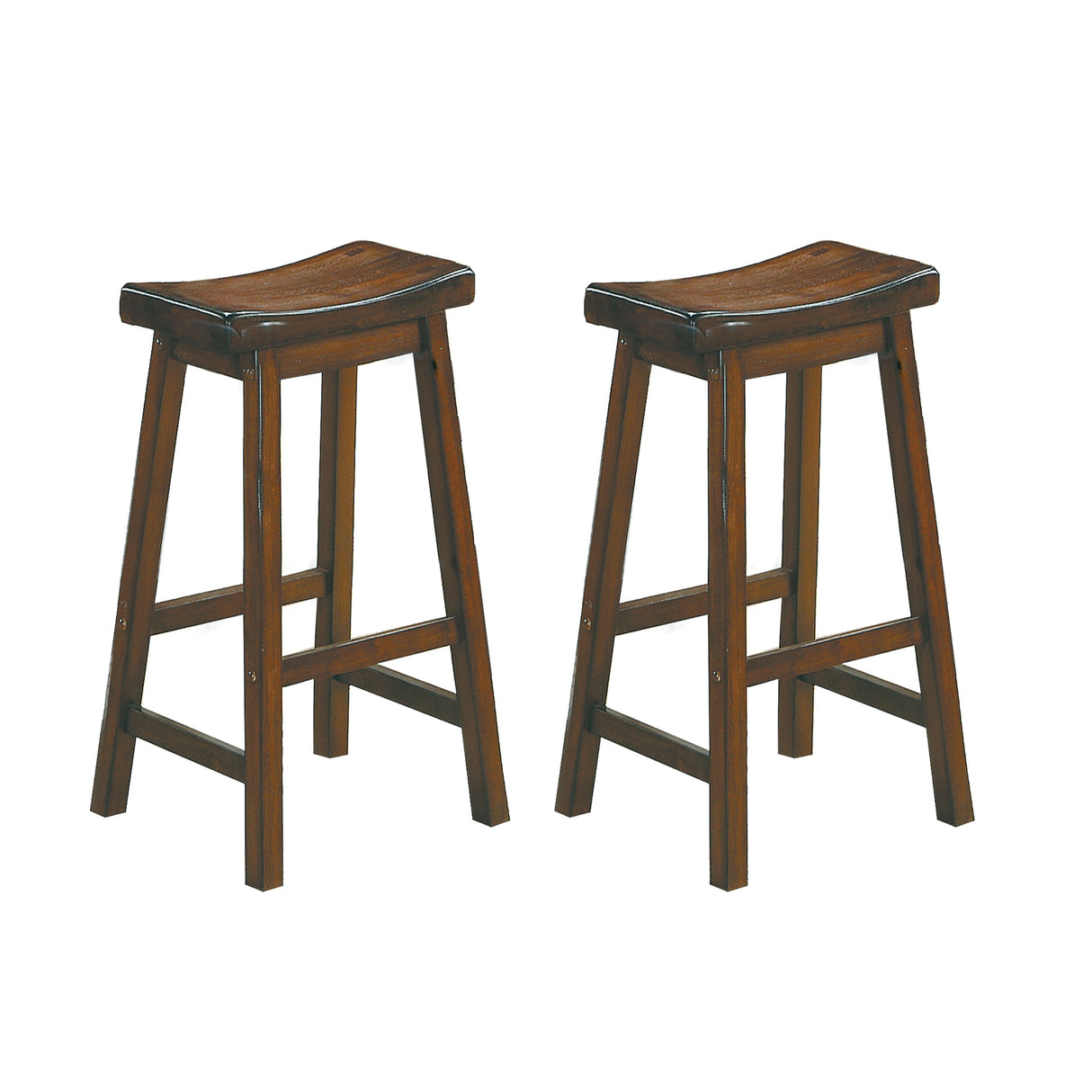 Saddleback Warm Cherry Pub Height Stool, RTA, Set of 2