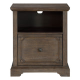 Toulon Dark Oak File Cabinet