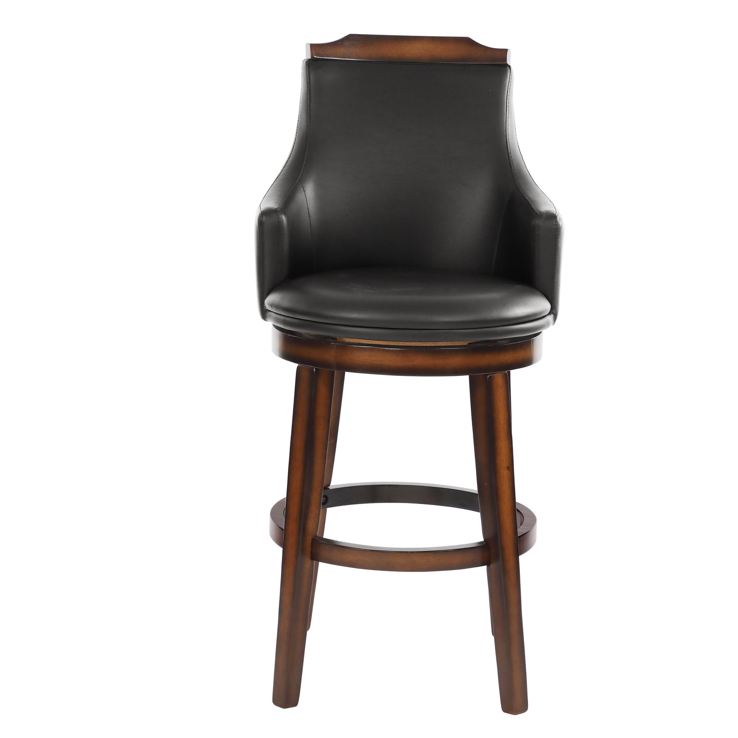 Bayshore Brown Swivel Pub Height Chair, Set of 2