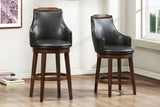 Bayshore Brown Swivel Pub Height Chair, Set of 2