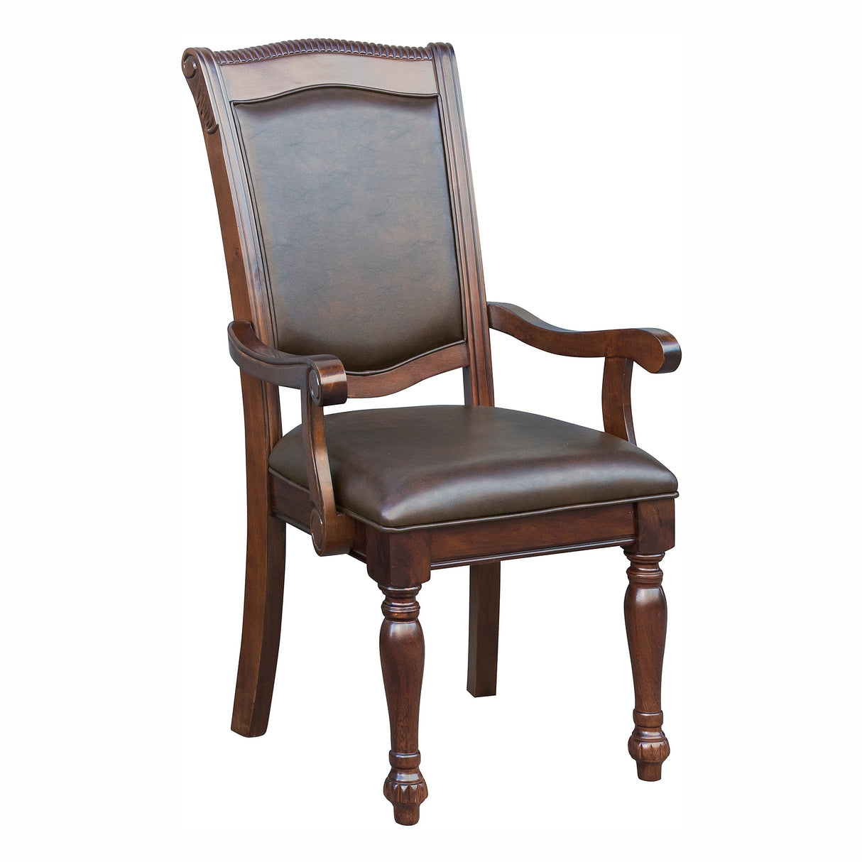 Lordsburg Brown Chery Arm Chair, Set of 2