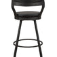 Appert Black/Dark Gray Swivel Pub Height Chair, Set of 2