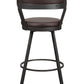Appert Brown/Dark Gray Swivel Pub Height Chair, Set of 2