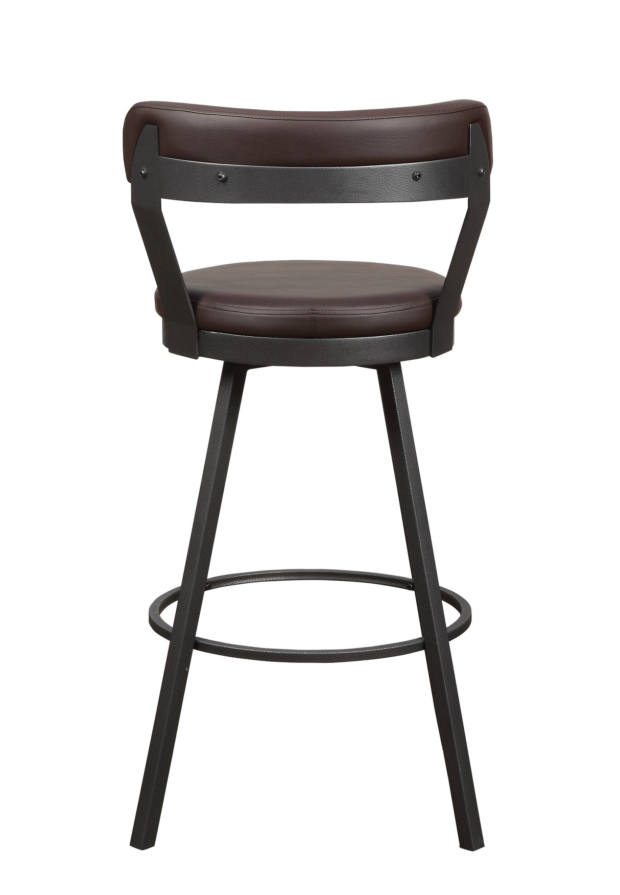 Appert Brown/Dark Gray Swivel Pub Height Chair, Set of 2