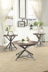 Fideo Burnished Brown/Gray Metal 3-Piece Pack Occasional Set