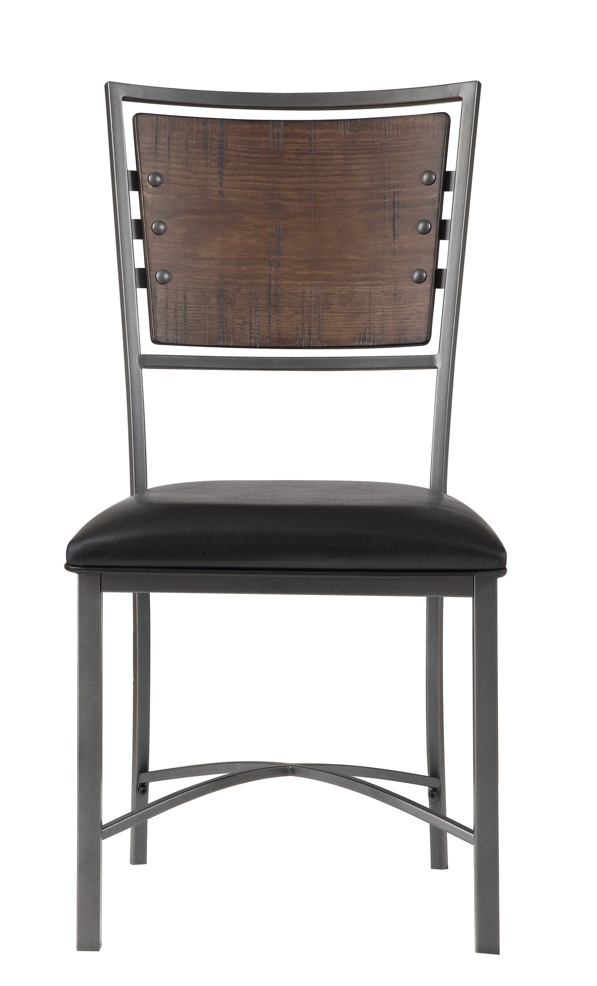 Fideo Brown/Gray Side Chair, Set of 2