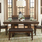 Wieland Rustic Brown Extendable Dining Table