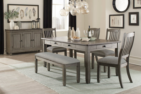 Granby Antique Gray Dining Set - Eve Furniture