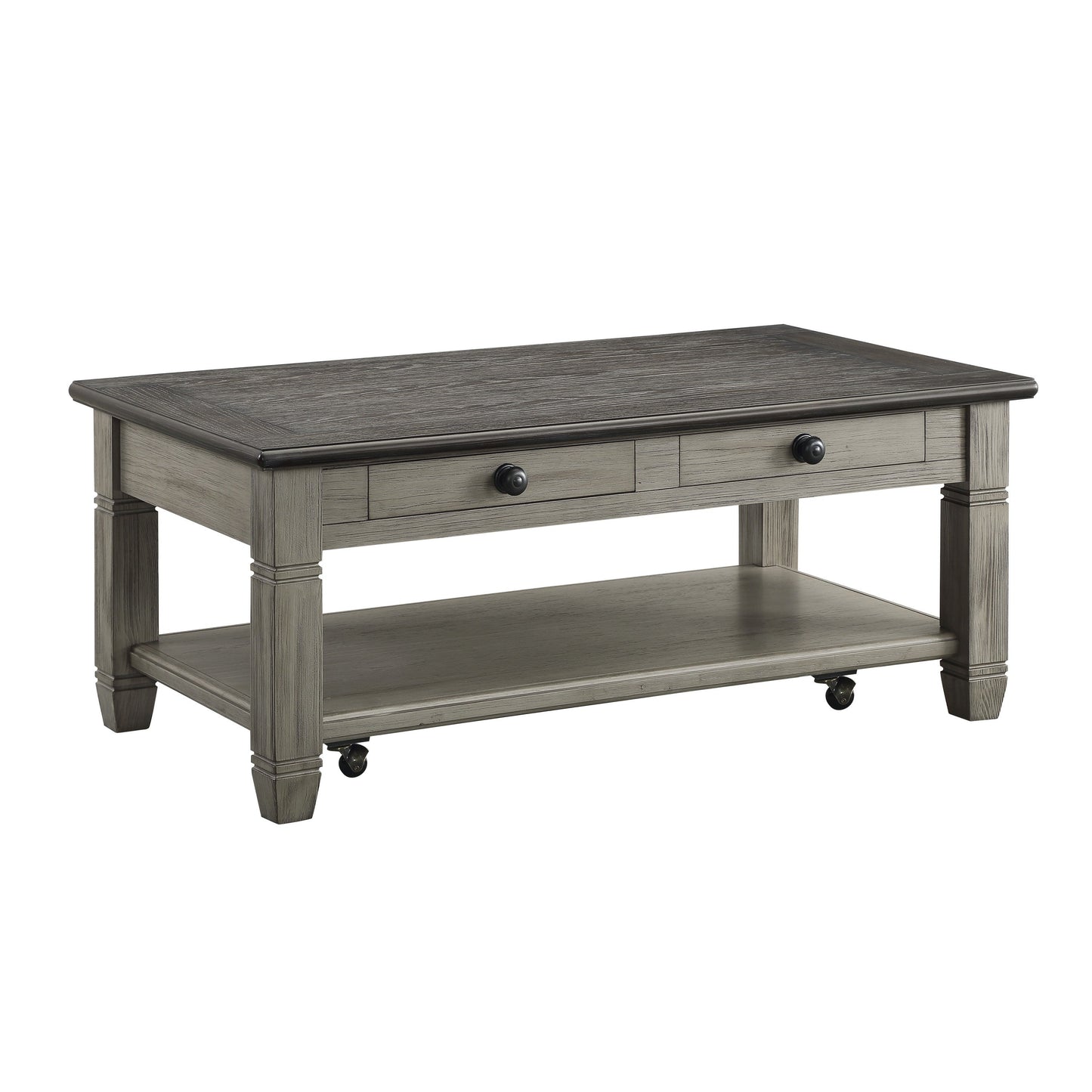 Granby Antique Gray Cocktail Table