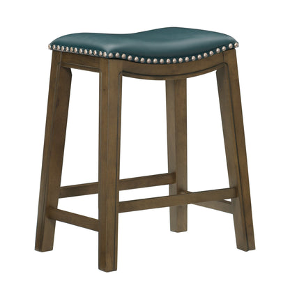 Ordway Green/Brown Counter Height Stool, Green