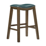 Ordway Green/Brown Pub Height Stool, Green