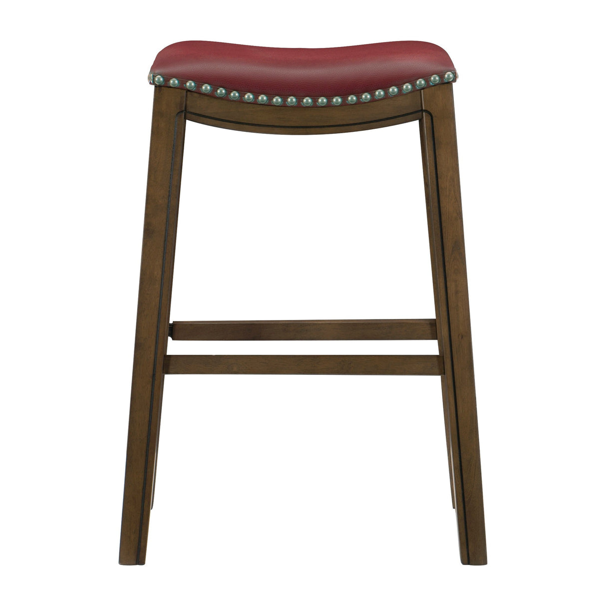 Ordway Red/Brown Pub Height Stool, Red