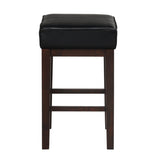 Pittsville Black/Espresso Counter Height Stool, Set of 2