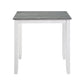 Lowell Bright White/Weathered Gray 5-Piece Counter Height Set