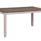 Ithaca Grayish White/Brown Dining Table