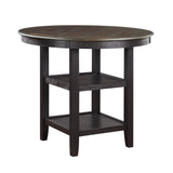 Asher Black/Brown Counter Height Table
