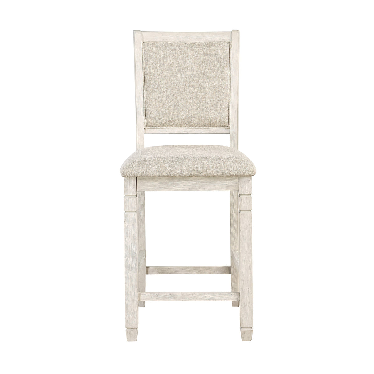 Asher Antique White Counter Height Chair, Set of 2