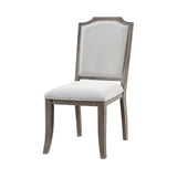 Garner Brown Gray Side Chair, Set of 2