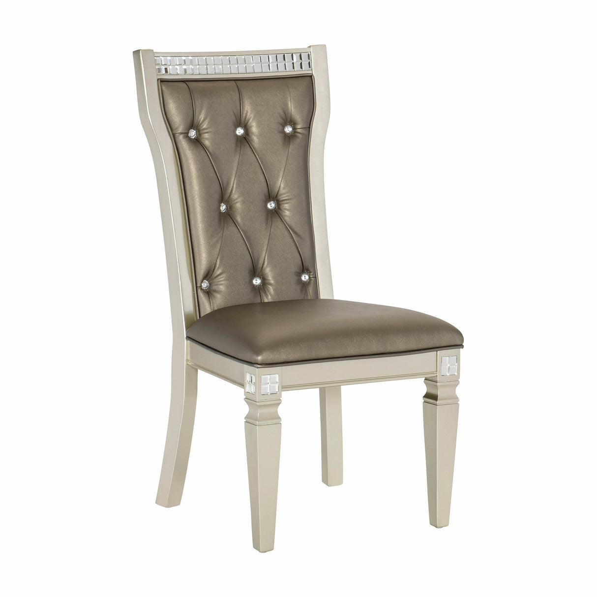 Juliette Champagne Side Chair, Set of 2