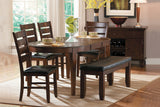 Ameillia Dark Oak Dining Bench