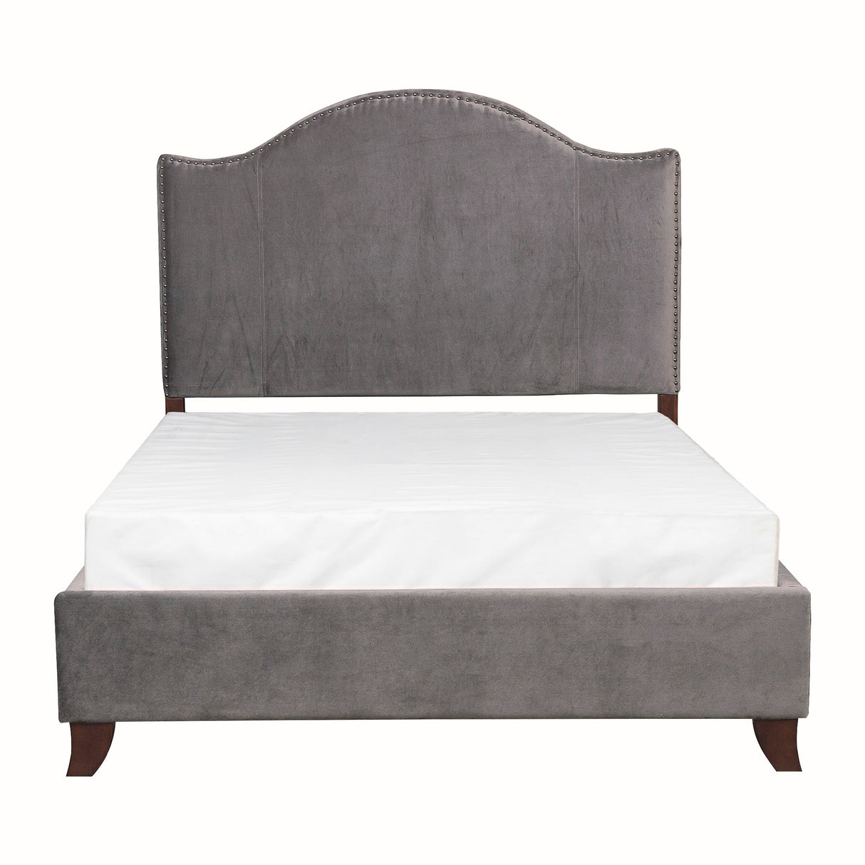 Carlow Gray Camelback Queen Bed