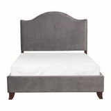 Carlow Gray Camelback Queen Bed