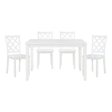 modern white dining table