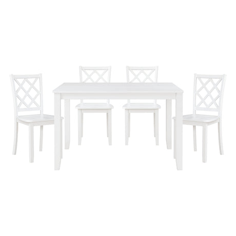 modern white dining table