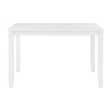 modern white dining table