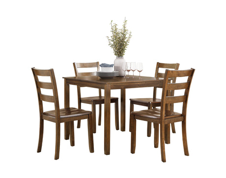 Fallington Charcoal Brown 5-Piece Pack Dinette Set