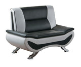 Veloce Black/White Armchair