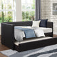 Adra Black Twin Daybed with Trundle