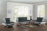 Veloce Black/White Loveseat