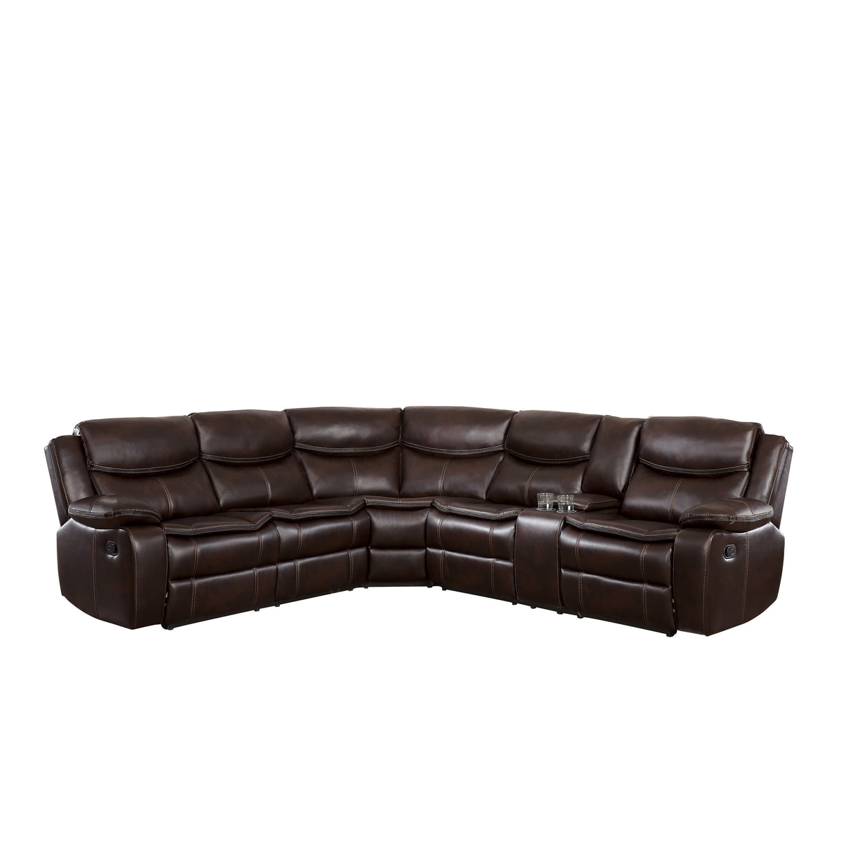 Bastrop Brown Reclining Sectional