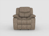 Bastrop Brown Fabric Glider Reclining Chair