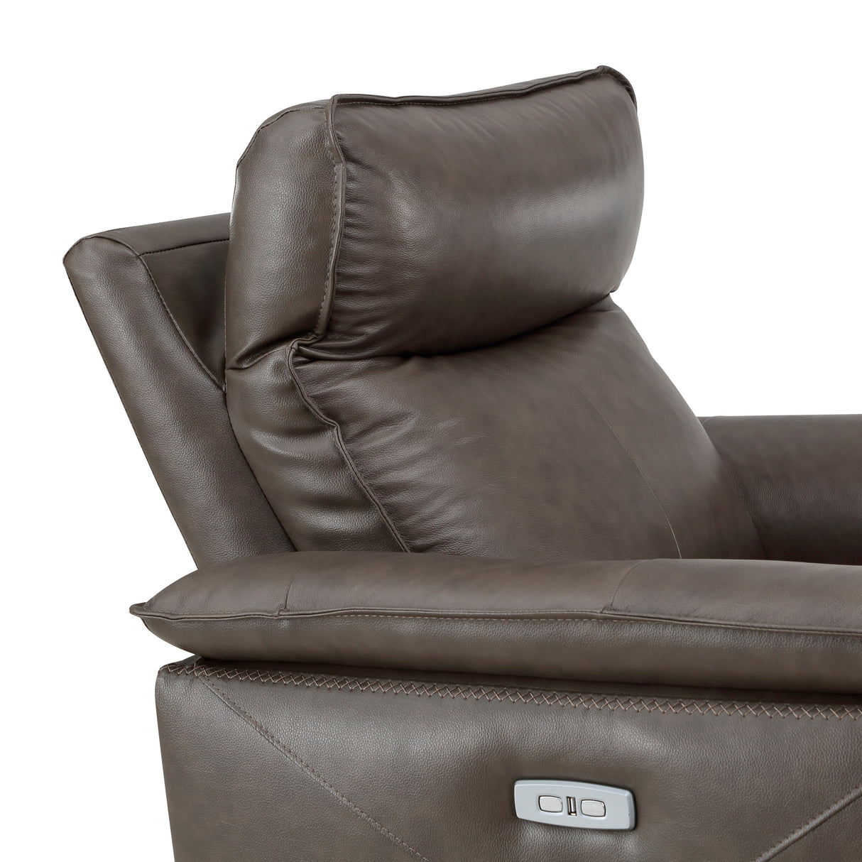 Maroni Dark Brown Leather Power Reclining Chair